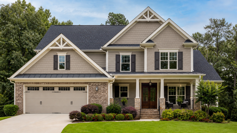 Completed roof project on an Atlanta home — Crestline Home Roofing referral program